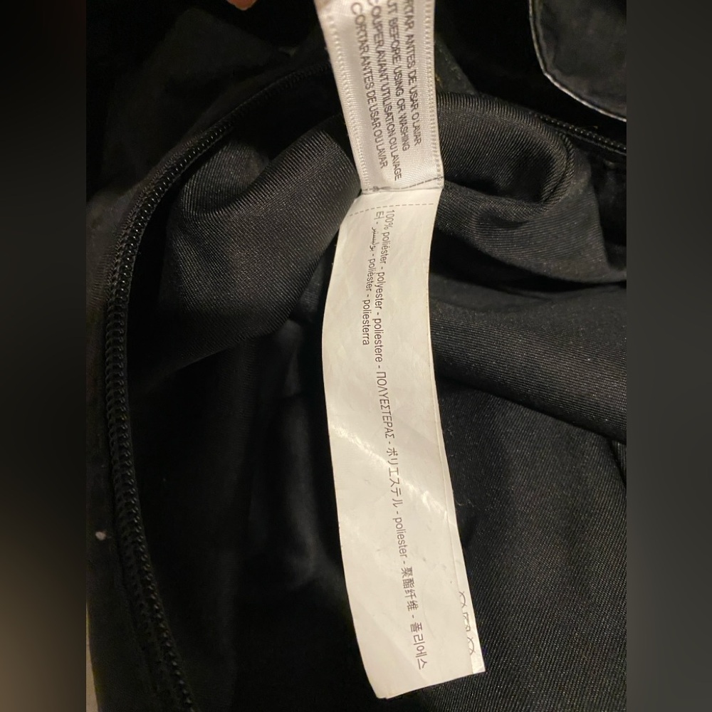ZARA Black Faux Leather Tote Bag Large Shoulder  Carryall Shopper Travel  $69 - Picture 11 of 16